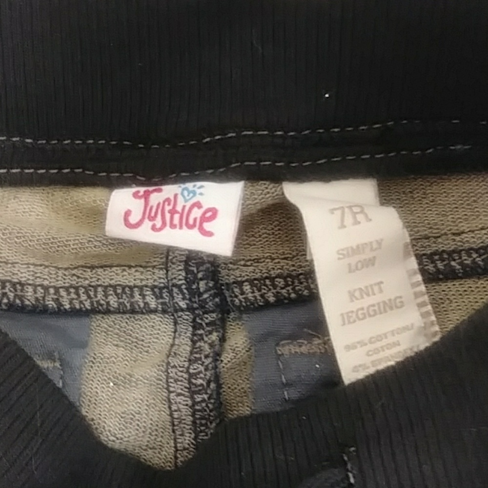Justice jeggings size 7 - Picture 3 of 5